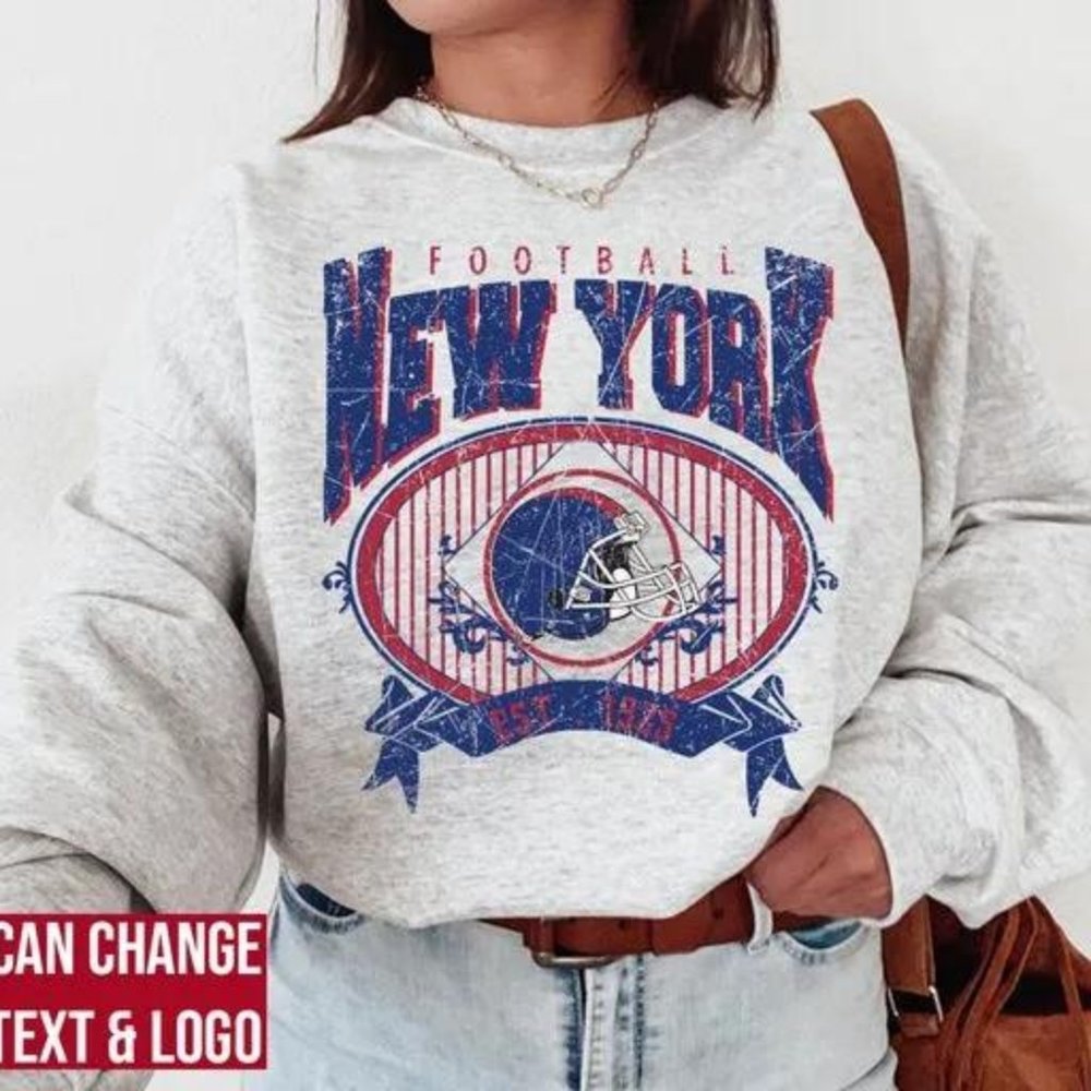 New York Football Sweatshirt , New York Football shirt , Vintage Style New York